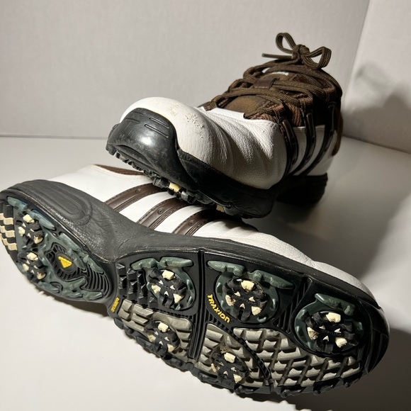 Adidas Men’s Size 10 Brown & White Adiprene SBT Golf Shoes - Picture 3 of 8